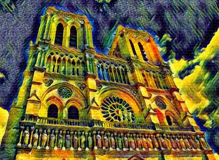 Notre- Dame- Paris - France - A Tribute In Her Darkest Hour of Severe