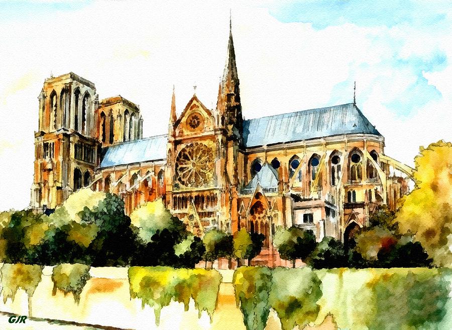 Notre- Dame- Paris - France - A Tribute In Her Darkest Hour Of Severe