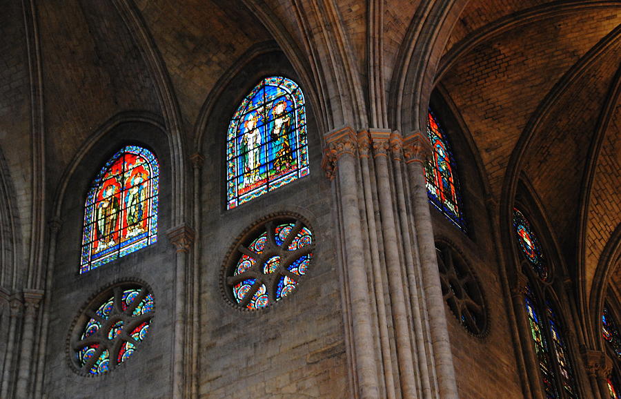 Notre Dame Paris Windows Photograph by Jacqueline M Lewis - Fine Art ...