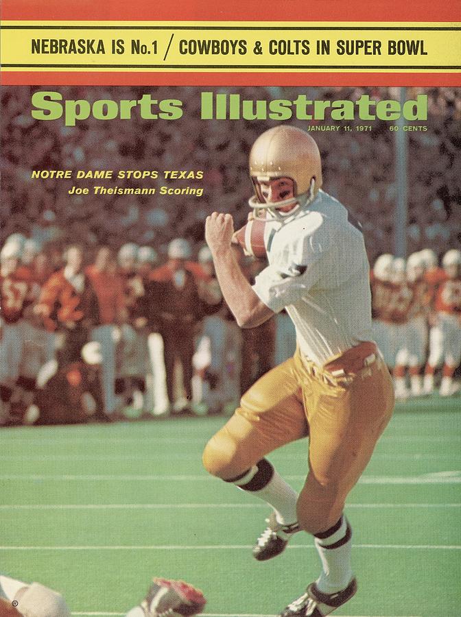 Notre Dame Qb Joe Theismann, 1971 Cotton Bowl Sports Illustrated Cover Photograph by Sports Illustrated
