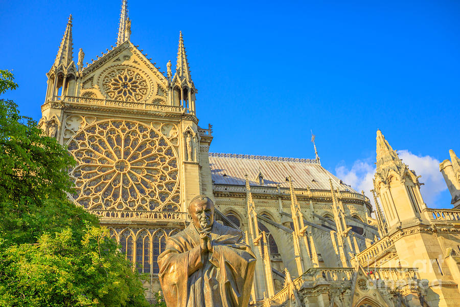 Paris Photograph - Notre Dame side view by Benny Marty