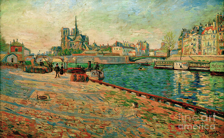 Notre Dame, the Island Saint-Louis by Paul Signac Notre Dame, the Island Saint-Louis by Paul Signac