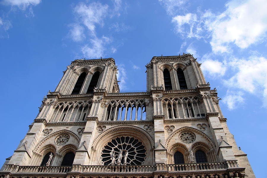 Notre Dame Paris Towers Photograph by Jacqueline M Lewis