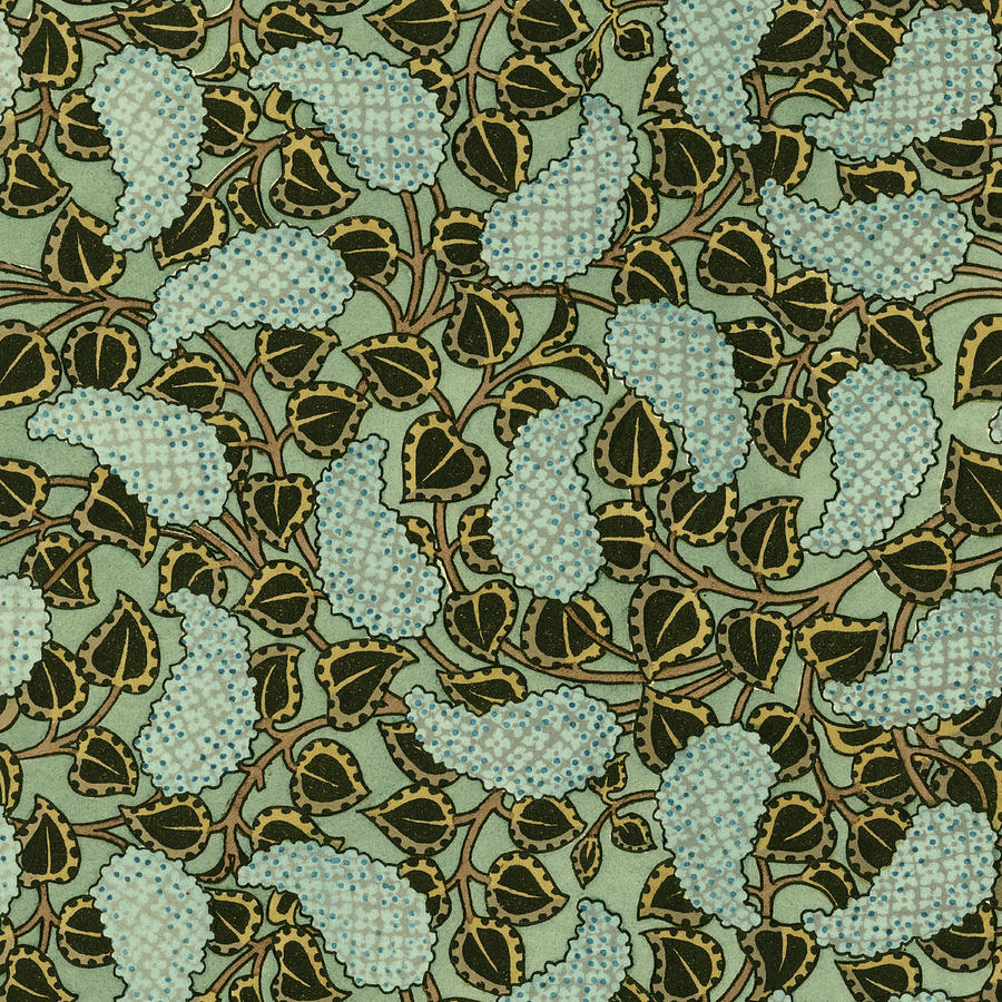 Pattern Painting - Nouveau Textile Motif V by Vision Studio