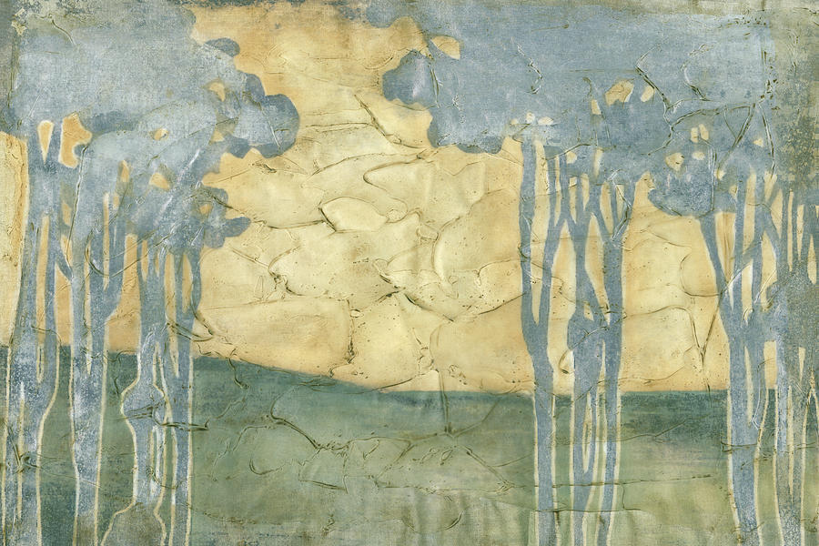 Nouveau Treetops I Painting by Jennifer Goldberger Nouveau Treetops I Painting by Jennifer Goldberger