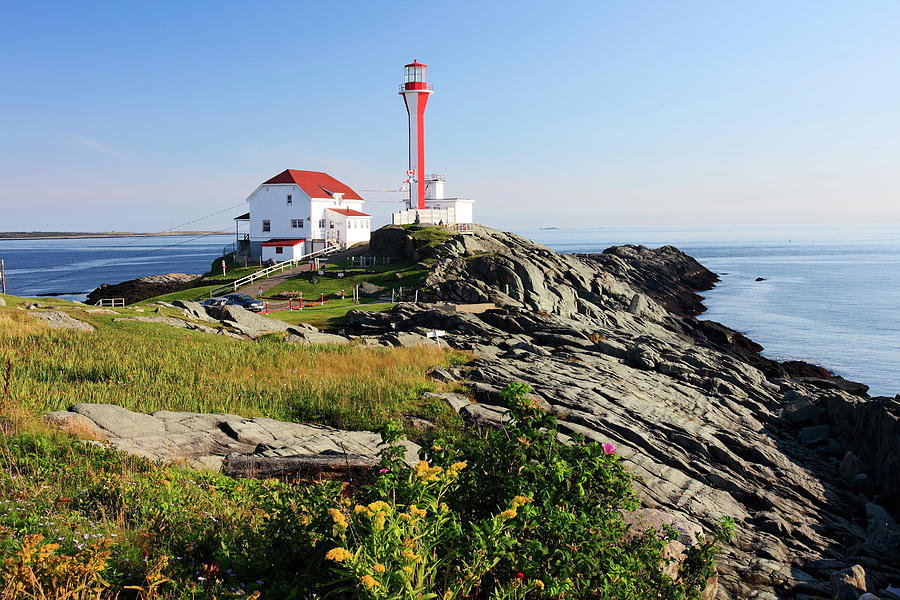 Nova Scotia, Cape Forchu Lighthouse Digital Art by Reinhard Schmid ...