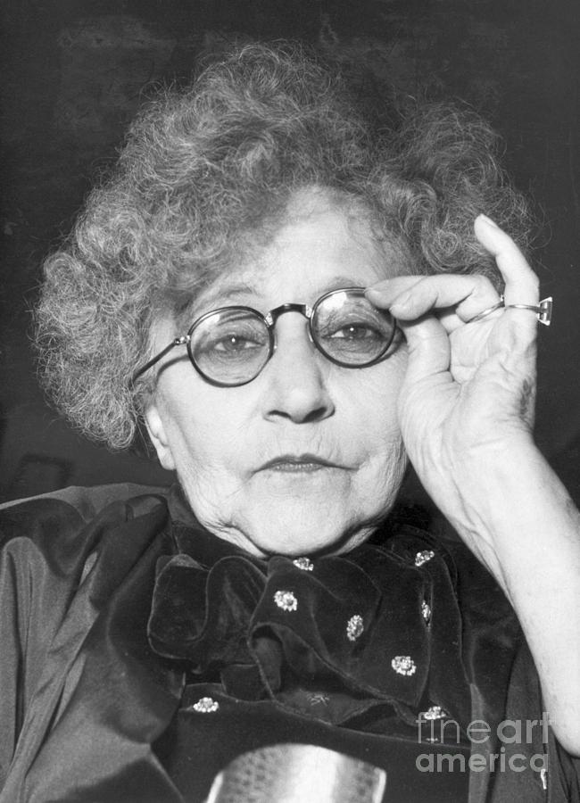 Novelist Colette At Age 80 Photograph by Bettmann