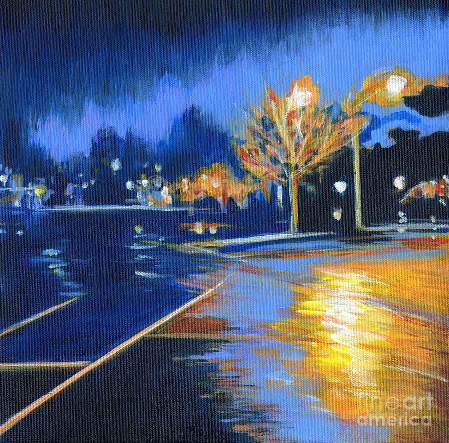 November Rain Painting by Tanya Filichkin