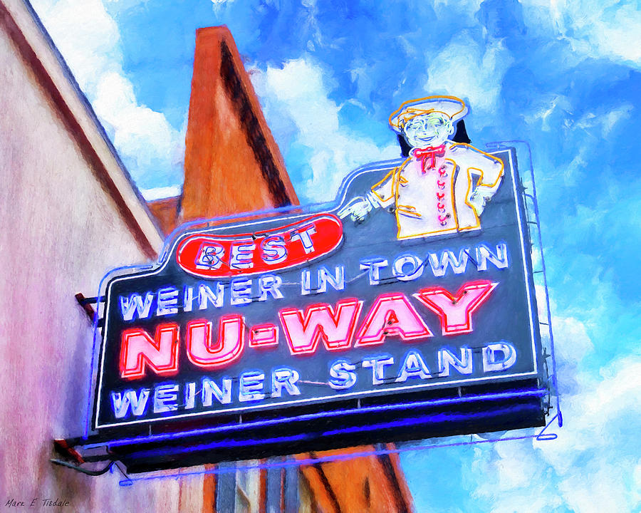 Nu-way Weiners - Macon Georgia Mixed Media by Mark Tisdale