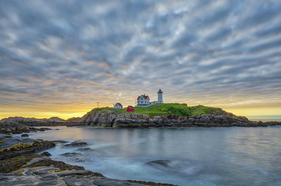 Nubble Lighthouse Photograph by Juergen Roth