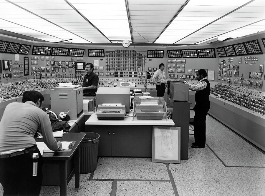 Nuclear Plant Control Room Photograph by Underwood Archives
