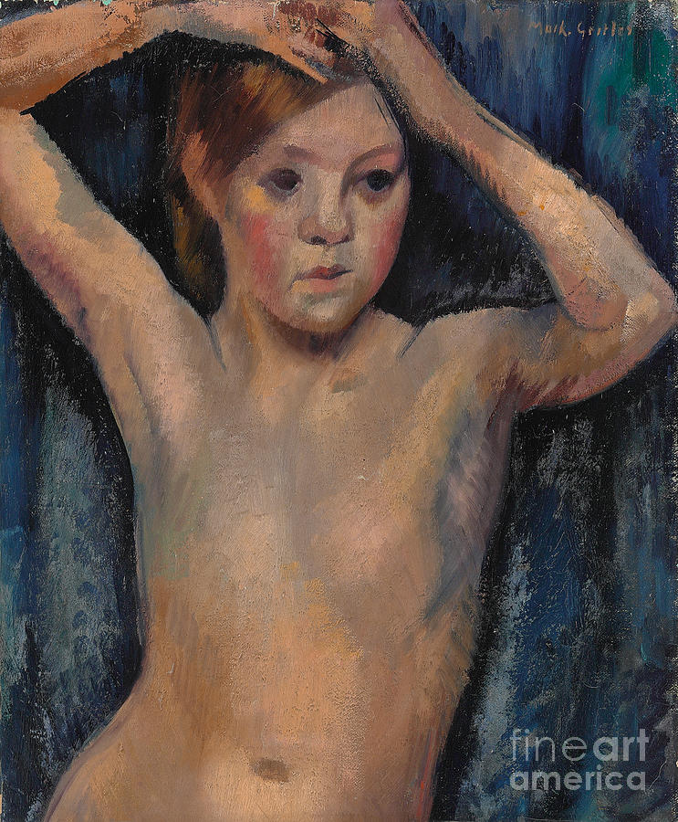 Nude, 1918 Painting by Mark Gertler