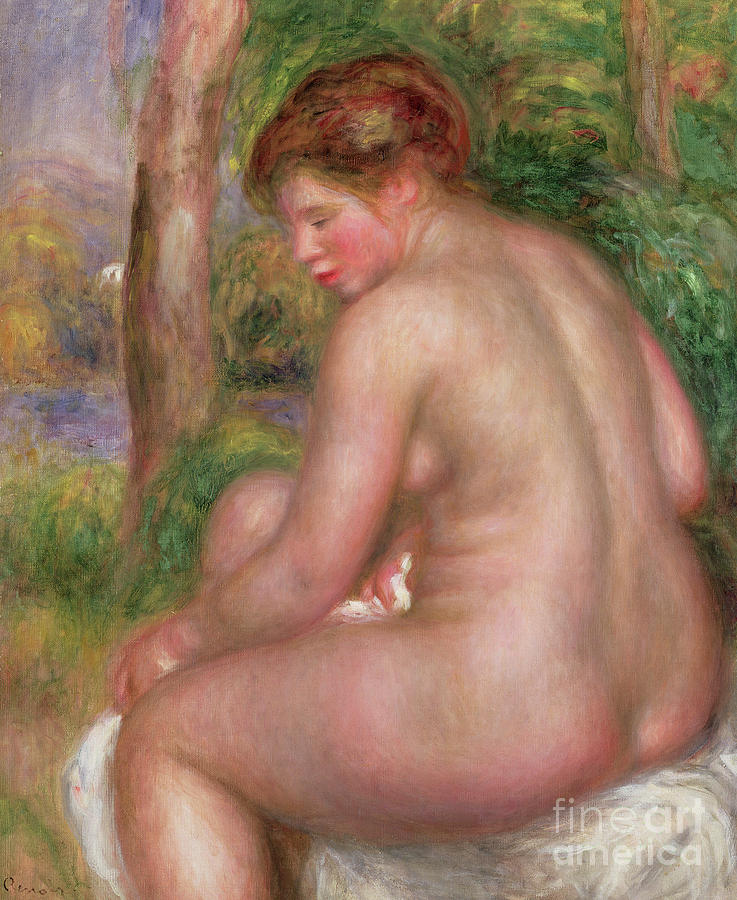 Nude, Back View, 1911 Painting by Pierre Auguste Renoir