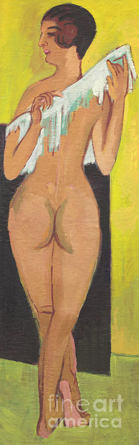 Nude Figure, 1907 Painting by Ernst Ludwig Kirchner