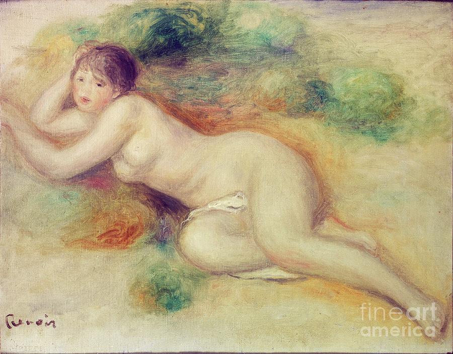 Nude Figure Of A Girl Drawing by Heritage Images