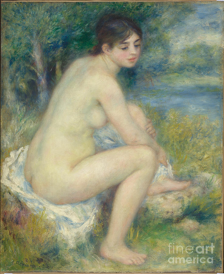Nude In A Landscape Drawing by Heritage Images