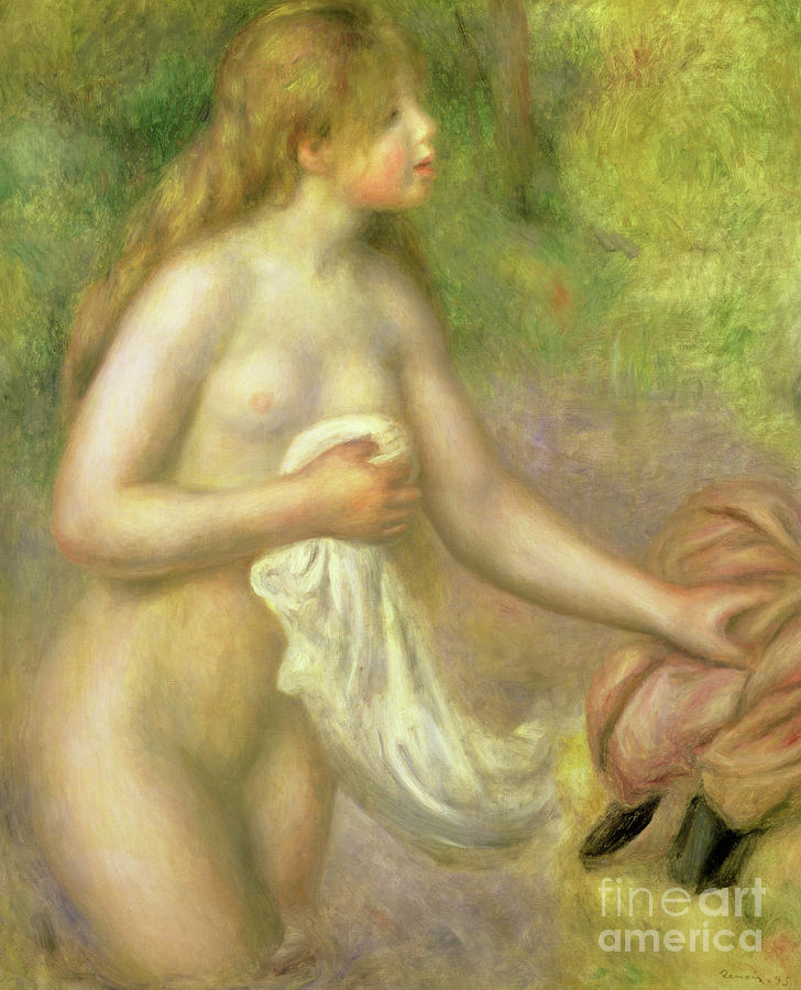 Nude in Brook, 1895 Painting by Pierre Auguste Renoir