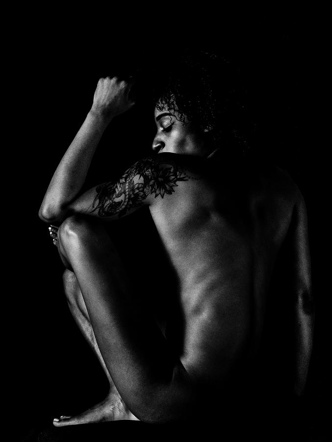 Nude in the Dark Photograph by S Katz