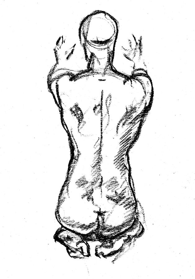 Nude Male Gesture Xviii Drawing