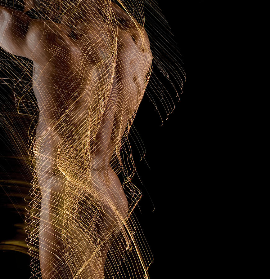 Nude Male, Rear View Digital Composite Photograph by John Lund