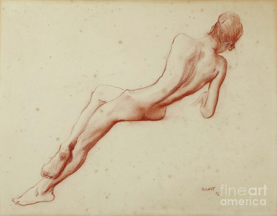 Nude Study Ida Rubinstein Drawing by Heritage Images