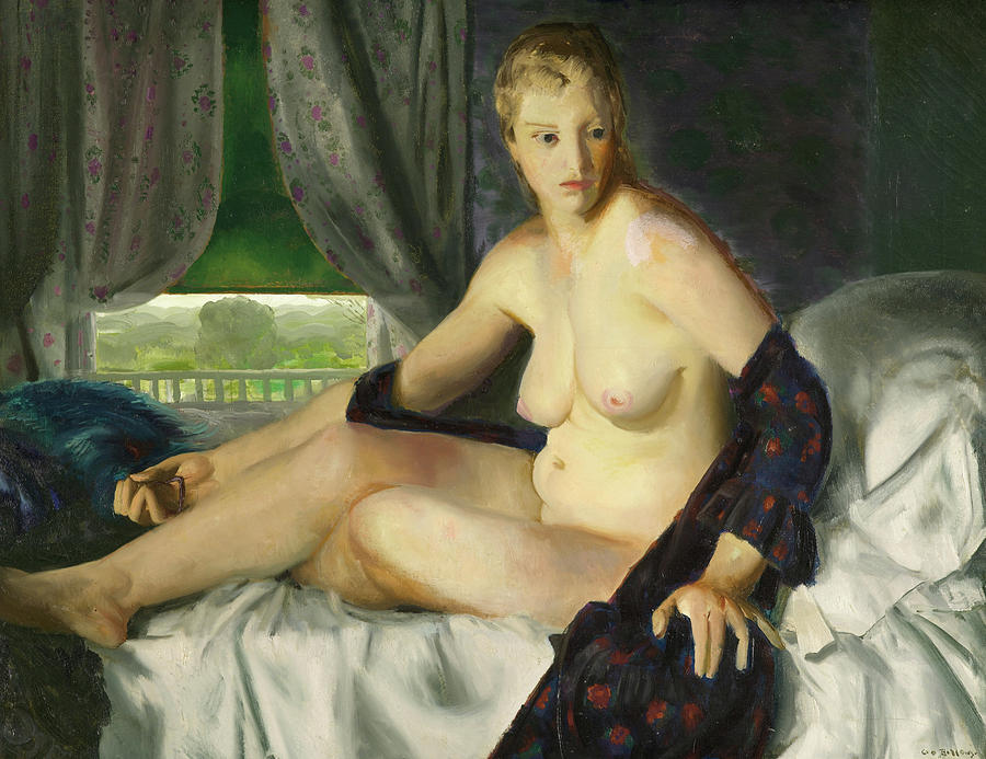 George Wesley Bellows Painting - Nude With Fan, 1920 by George Wesley Bellows George Wesley Bellows Painting - Nude With Fan, 1920 by George Wesley Bellows