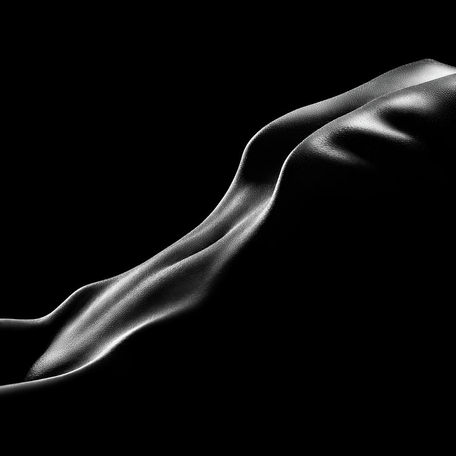 Black And White Photograph - Nude woman bodyscape 10 by Johan Swanepoel