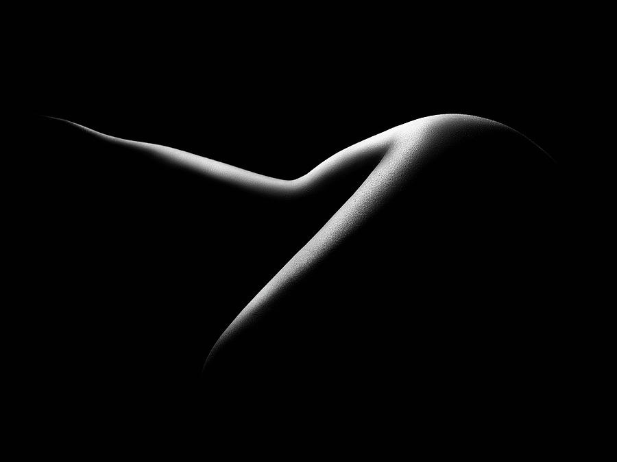 Black And White Photograph - Nude woman bodyscape 15 by Johan Swanepoel