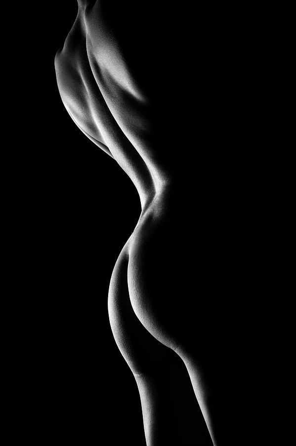 Black And White Photograph - Nude woman bodyscape 6 by Johan Swanepoel