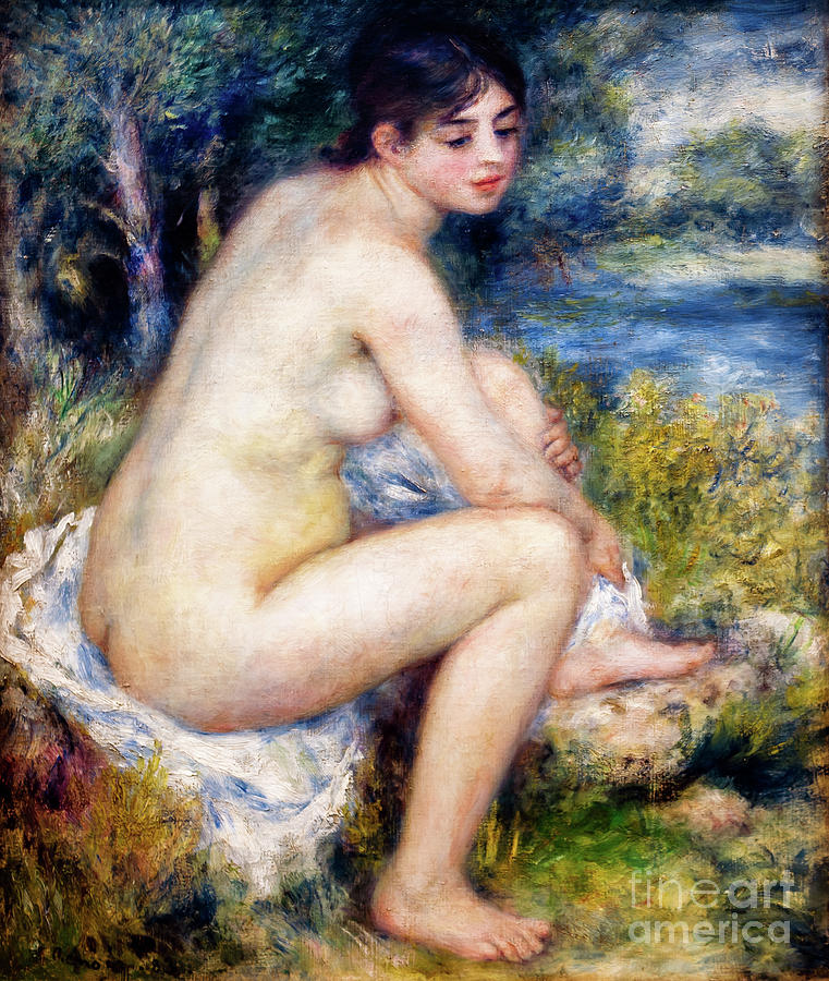 Nude Woman in the Country by Renoir Painting by Auguste Renoir