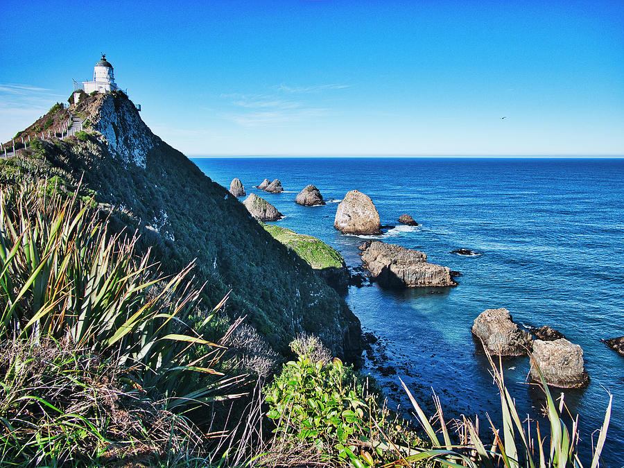 Nugget Point Lighthouse 2 - Catlins - New Zealand Photograph by Steven Ralser