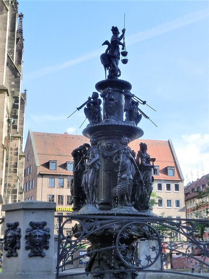 Nuremburg  Old Iron Fountain Photograph