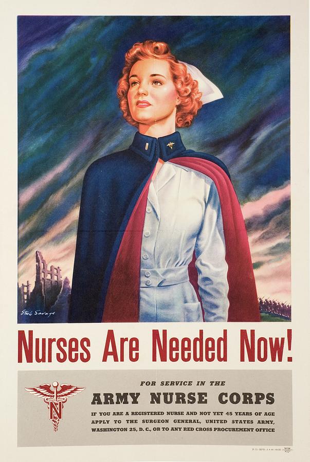 Nurses Are Needed Now! Painting by Steele Savage - Fine Art America