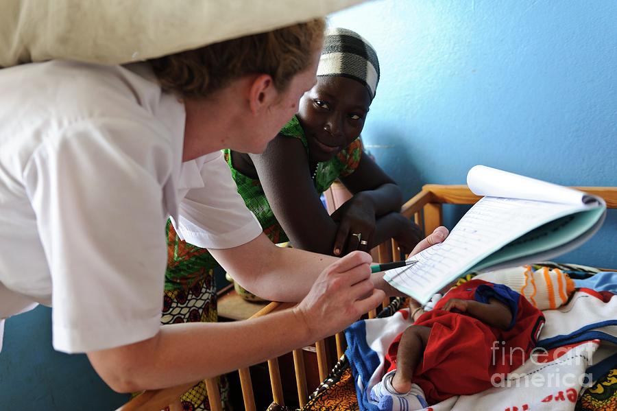 Nursing In Sierra Leone Photograph by Matthew Oldfield/science Photo Library