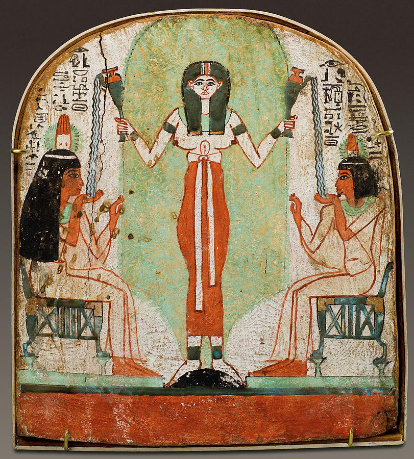 Nut, Ancient Egyptian Goddess Of The Sky Painting by Science Source