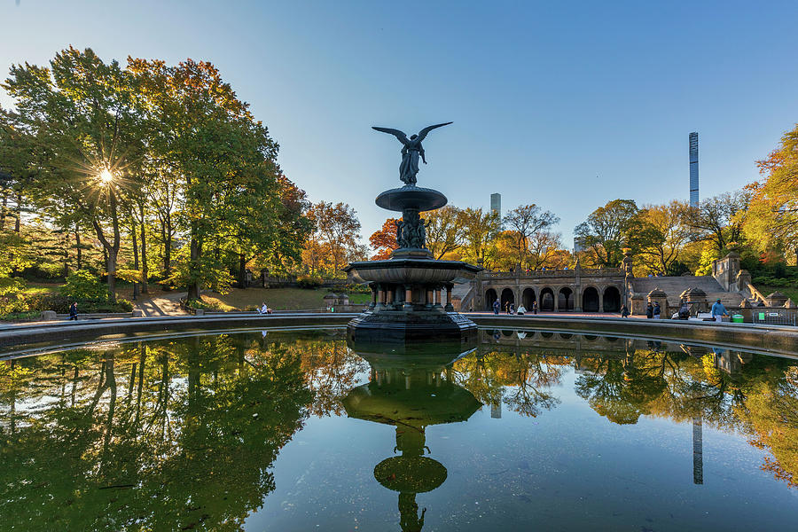 Ny, Nyc, Central Park, Bethesda Terrace, Bethesda Fountain by Lumiere