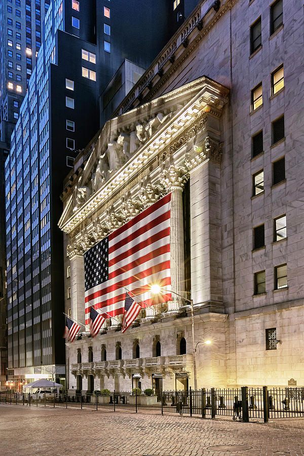 Ny Stock Exchange, Wall Street, Nyc Digital Art by Claudia Uripos
