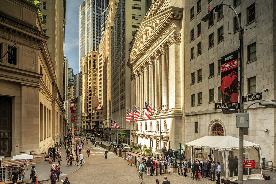 Ny Stock Exchange, Wall Street, Nyc Digital Art by Maurizio Rellini