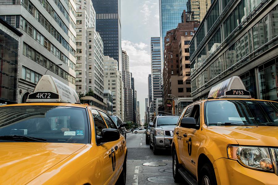 NY taxis Photograph by Top Wallpapers