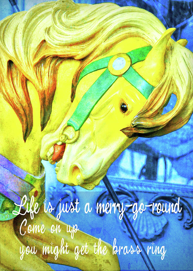 NYC GOLDEN STEED quote Photograph by JAMART Photography