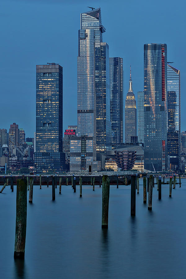 NYC Hudson Yards Blues Photograph by Susan Candelario