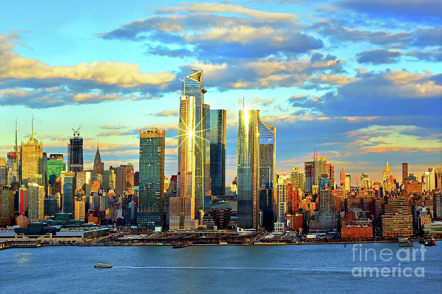 NYC  Hudson Yards Starstruck at Sundown  Photograph by Regina Geoghan