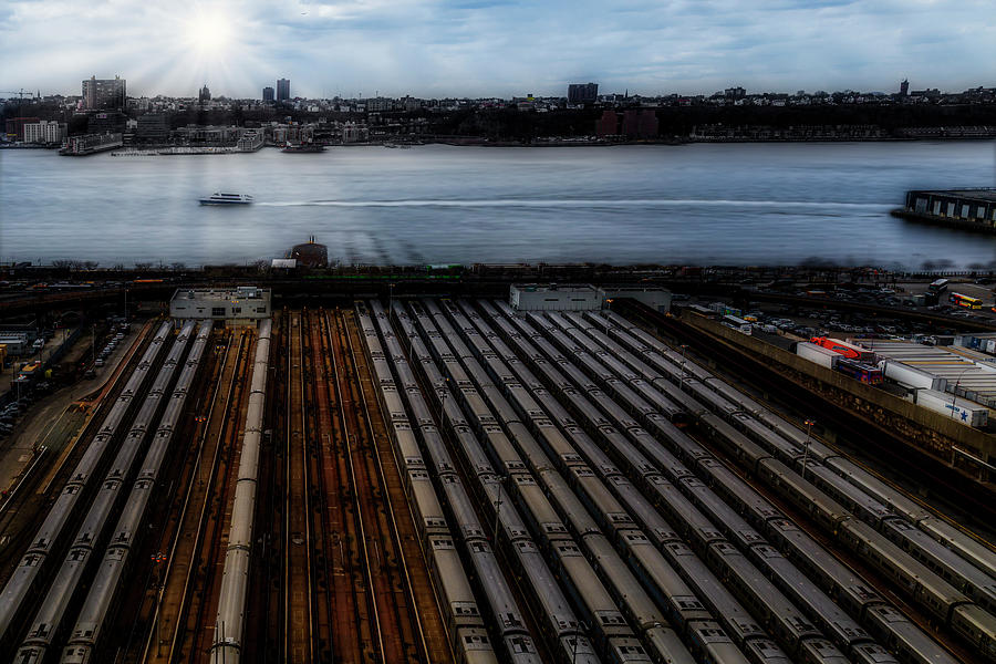 NYC MTA West Side Yard Photograph by Susan Candelario