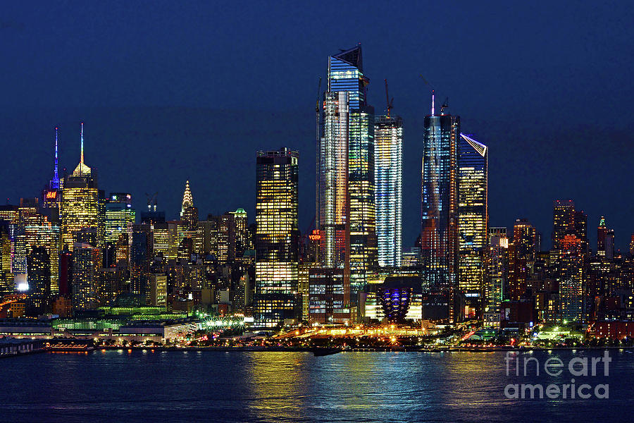New York City Photograph - NYC- Twilight Blue and Night Lights by Regina Geoghan
