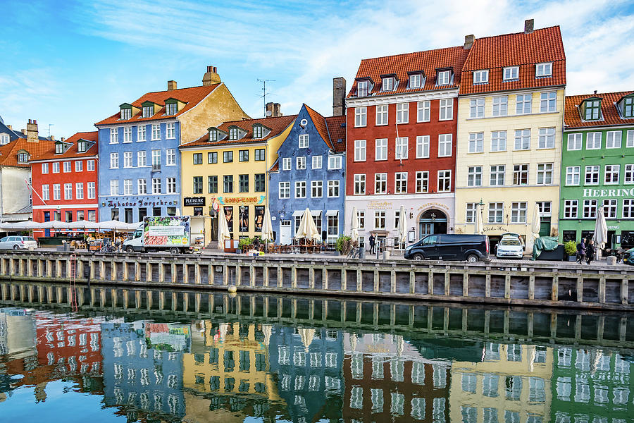 Nyhavn Colorful Reflection Photograph by Anthony Doudt