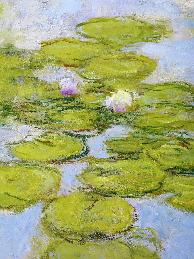 Nympheas, Detail By Claude Monet Painting by Claude Monet
