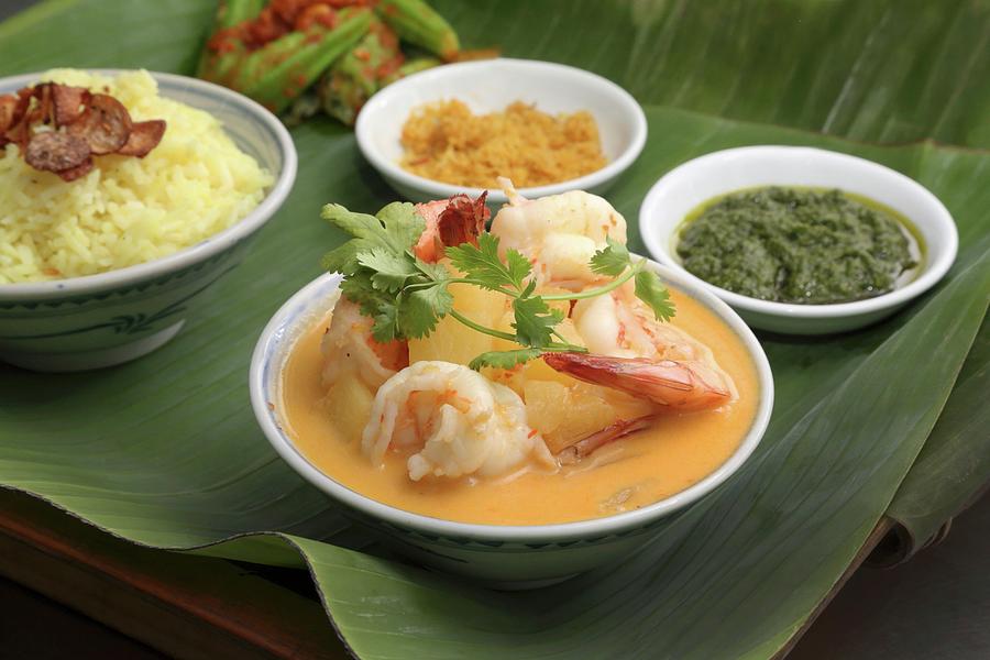 Nyonya Cuisine: Prawn Curry With Pineapple malaysia Photograph by Steven Morris