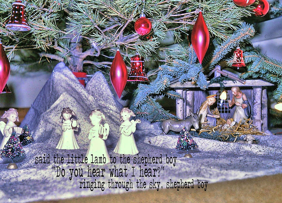 Christmas Photograph - O HOLY NIGHT quote by JAMART Photography