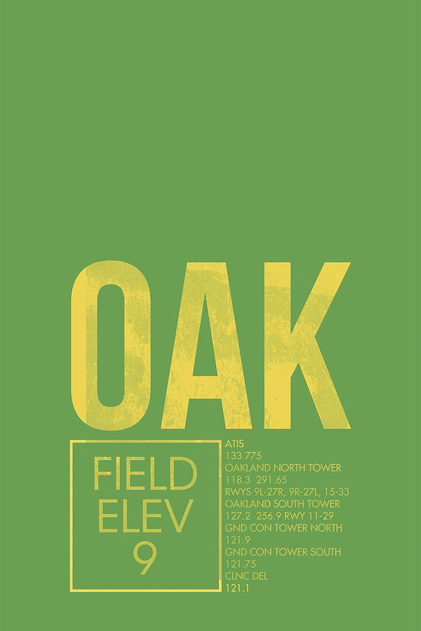 Typography Digital Art - Oak Atc by O8 Left