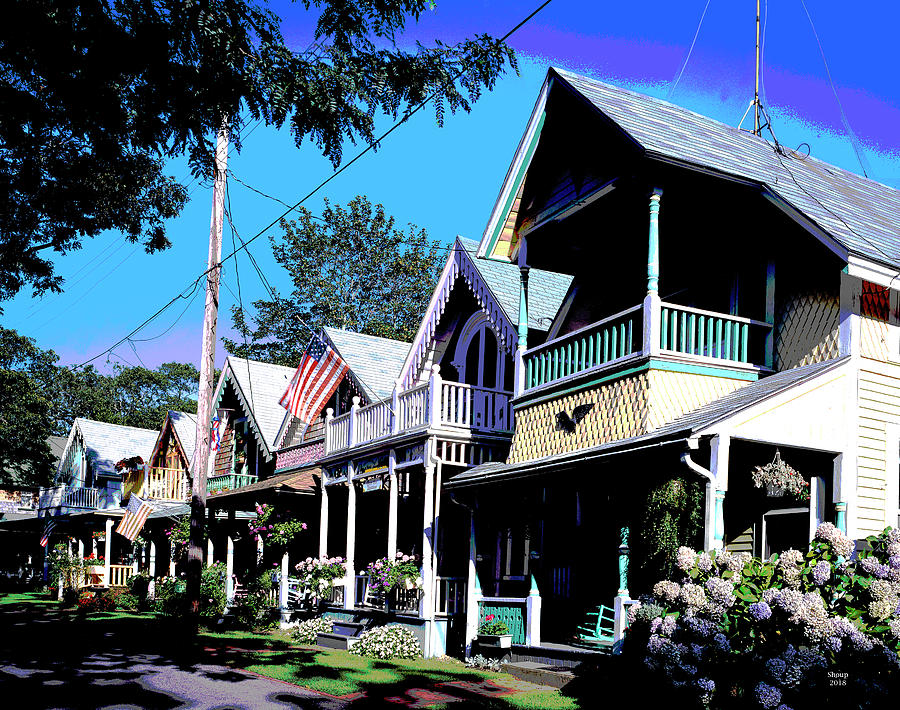 Oak Bluffs Martha's Vineyard Mixed Media by Charles Shoup - Fine Art ...